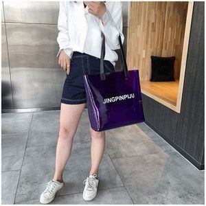 Tote bag neon, grey, red or purple